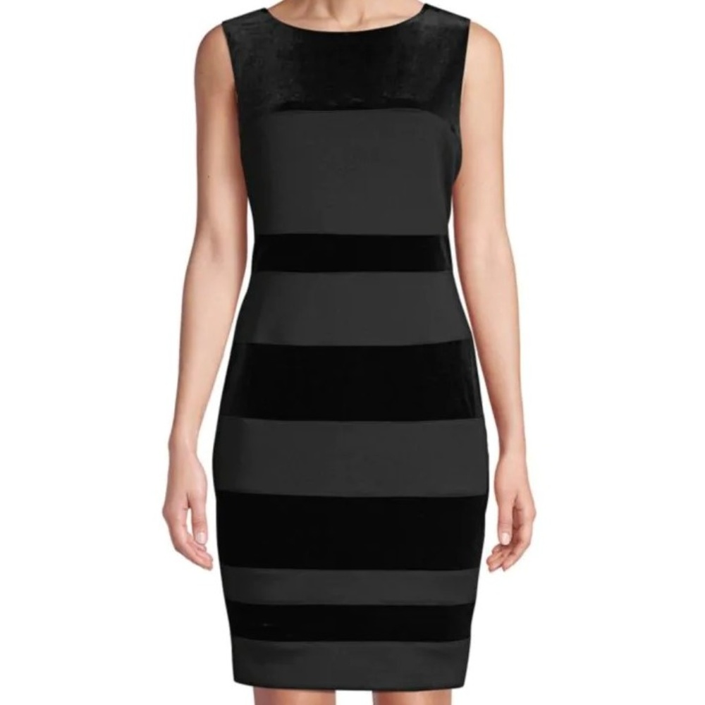 Tommy Hilfiger Paneled Sleeveless Sheath Dress